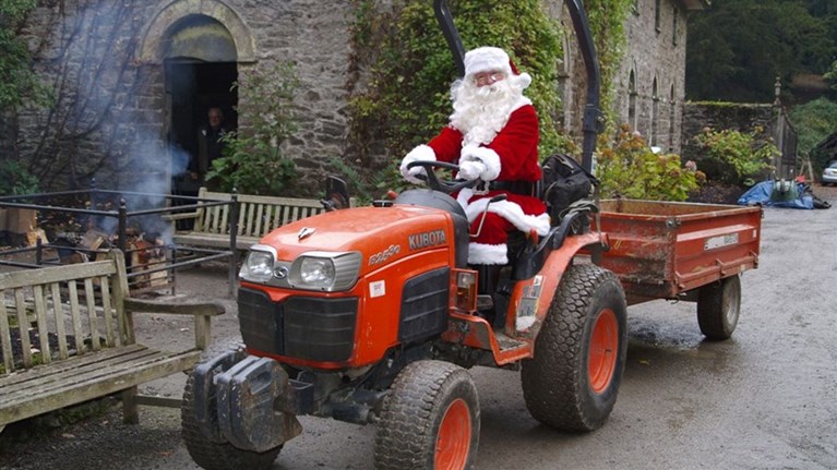 Santa at Bodnant Gardens