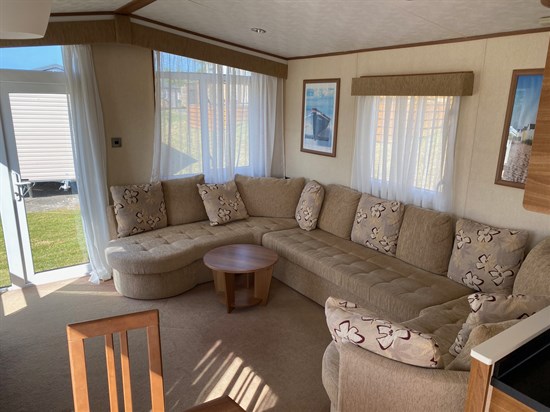 Used ABI static caravan Coed Helen living area