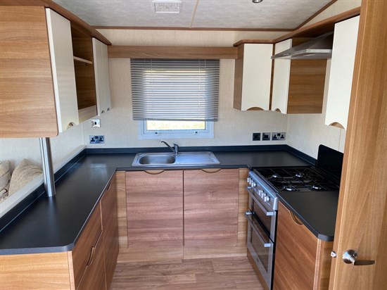 Used ABI static caravan Coed Helen kitchen